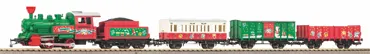 Start-Set mit Bettung Weihnachtszug Dampflok mit Tender