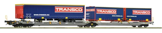 Doppeltaschen-Gelenkwagen T3000e, HUPAC