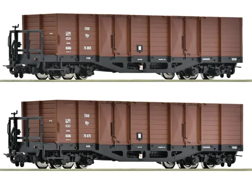 2-tlg. Set: Offene Güterwagen, ÖBB