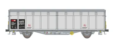 SBB 2-achsiger Schiebewandwagen Hbbillns silbrig, Ep.VI