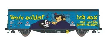SBB 2-achsiger Schiebewandwagen Hbbillns, Heute schlaf ich aus,,Ep.VI