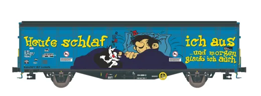 SBB 2-achsiger Schiebewandwagen Hbbillns, Heute schlaf ich aus,,Ep.VI