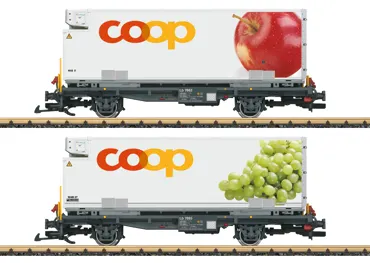 RhB Containerwagen Set “coop®“