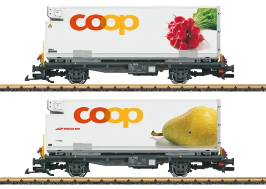 RhB Containerwagen Set "coop®"