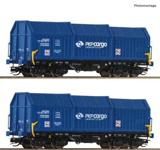 2-tlg. Set: Teleskophaubenwagen, PKP Cargo