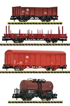 4-tlg. Set: Güterzug, MAV, GySEV