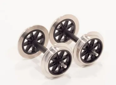 Metall V Speichenradsatz, 2 Achsen,