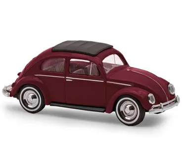 VW Käfer m. Ovalfenster, Weinrot