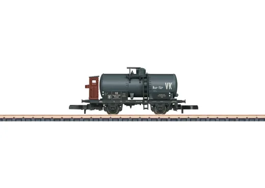 Dienstgutkesselwagen mit Bremserhaus, DB