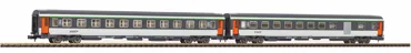 N 2er Set Abteilwagen 2 Klasse + 2 Klasse Gepäckabteilwagen SNCF IV/V