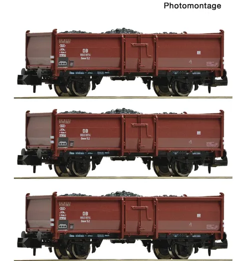 3-tlg. Set: Kohlewagen, DB