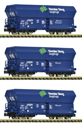 3-tlg. Set: Selbstentladewagen „Norske Skog“, VTG