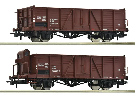 2-tlg. Set: Offene Güterwagen, ÖBB