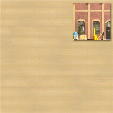 2 Dekoplatten »Ziegelwand hell«