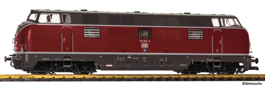 G Sound-Diesellokomotive BR 221 DB IV, inkl. PIKO Sound-Decoder