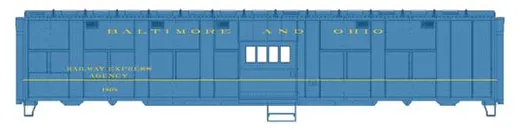 C&O Trp Exp Car B&O 1808