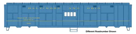 C&O Trp Exp Car B&O 1810