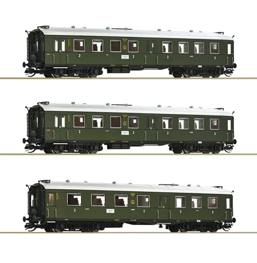 3-tlg. Set: Personenwagen „Altenberg“, DRG