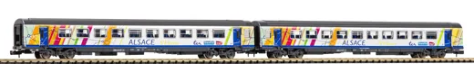 N-2er Set Corailwagen ALSACE 2x 2. Klasse SNCF VI
