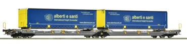 Doppeltaschen-Gelenkwagen T3000e, Hupac, Privatbahn