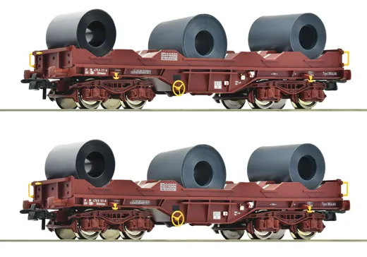 2-tlg. Set: Coiltransportwagen, SNCB