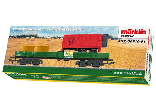 Märklin Start up - Niederbordwagen Landwirtschaft