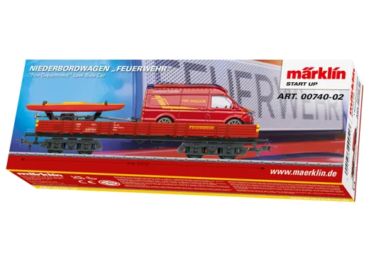 Märklin Start up - Niederbordwagen Feuerwehr