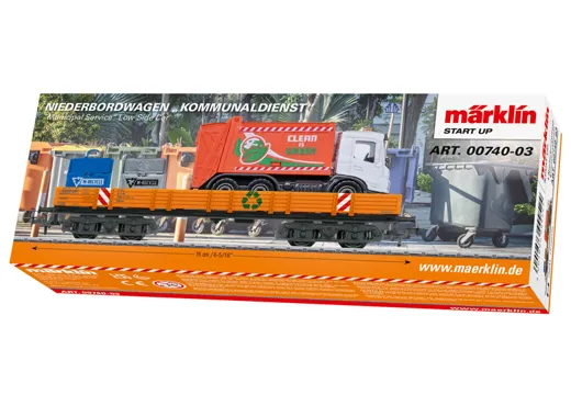 Märklin Start up - Niederbordwagen Kommunaldienst