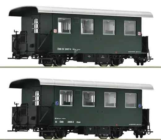 2-tlg. Set: Schmalspur-Personenwagen, ÖBB