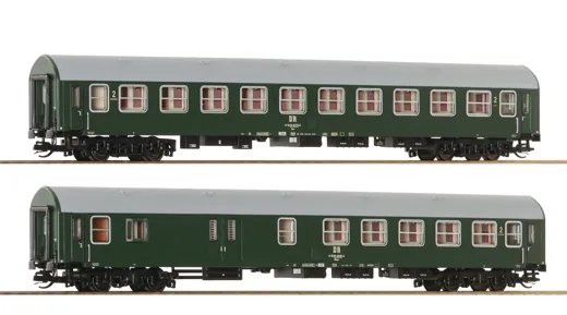 2-tlg. Set 2: Reisezugwagen, DR