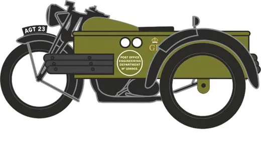 BSA Motorcycle w/Sidecar
