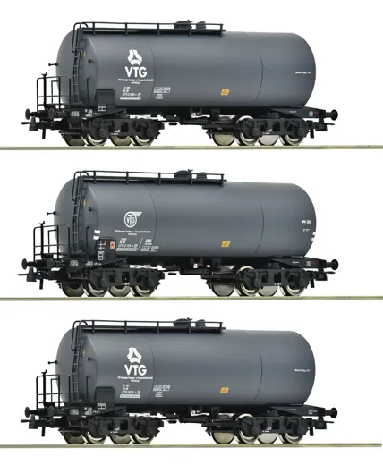 3-tlg. Set: Kesselwagen, VTG/DB