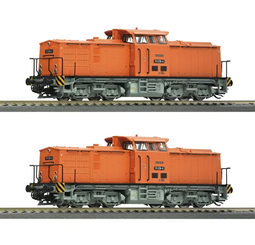 2-tlg Set: Diesellokomotiven 111 018-8 und 111 019-6, DR