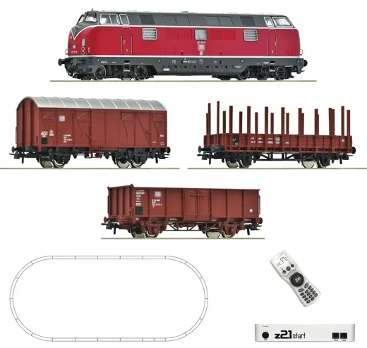 z21 start Digitalset: Diesellokomotive BR 221 mit Güterzug, DB