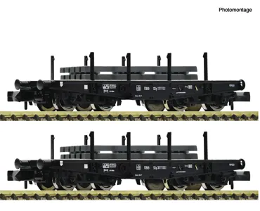 2-tlg. Set: Schwerlast-Flachwagen, ÖBB