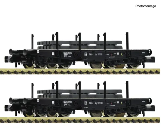 2-tlg. Set: Schwerlast-Flachwagen, ÖBB