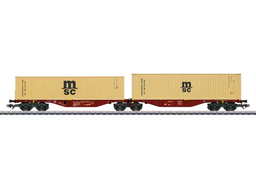 Doppel-Containertragwagen Sggrss 80