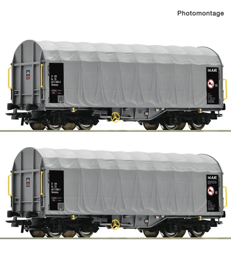 2-tlg. Set: Schiebeplanenwagen, CD