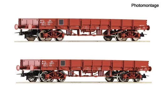 2-tlg. Set: Niederbordwagen, SNCF