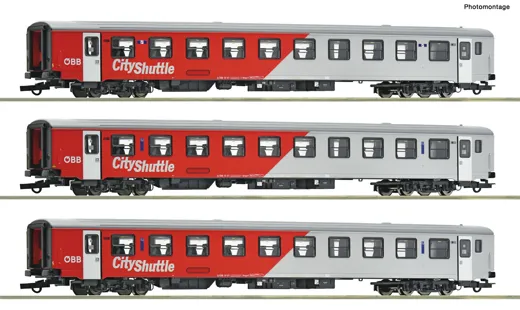 3-tlg. Set: Nahverkehrswagen „City-Shuttle“, ÖBB