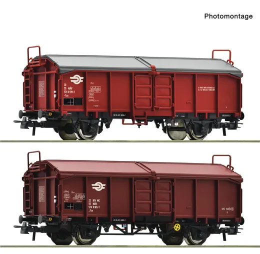 2-tlg. Set: Schiebedachwagen, MAV, GySEV
