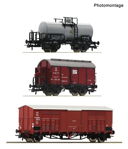 3-tlg. Set: Nebenbahngüterzug, FS