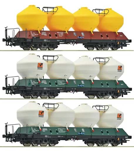 3-tlg. Set: Silowagen, CD, Privatbahn