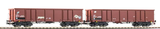 2er Set Offene Güterwagen Eaos mit Graffiti FS VI