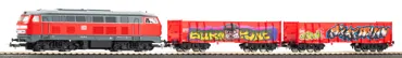 Start-Set kids Güterzug BR 218 DB AG mit zwei offenen Güterwagen Eaos