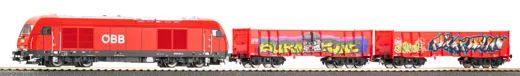 Start-Set kids Güterzug Rh 2016 ÖBB mit zwei offenen Güterwagen Eaos