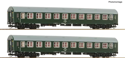 2-tlg. Set: Reisezugwagen, PKP