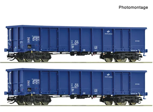 2-tlg. Set: Offene Güterwagen, PKP Cargo