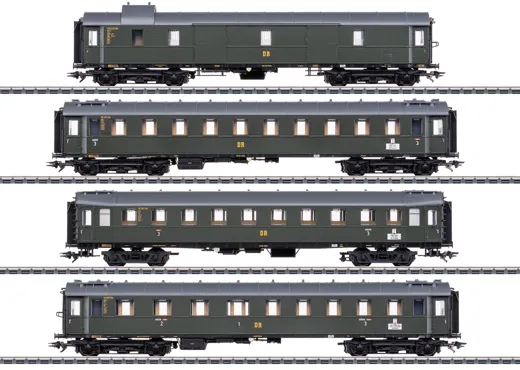 Schnellzugwagen-Set zur Dampflok BR 19.0 "Sachsenstolz"