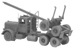 Tractor w/Skltn Log Trlr